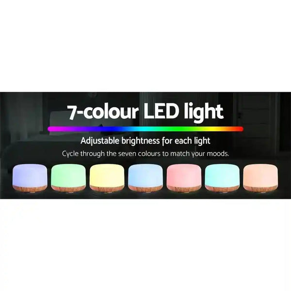 Diffuser Aromatherapy Led Night Light Air Humidifier Purifier - Everything Caravans