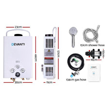 Outdoor Portable Gas Hot Water Heater Shower Camping - Everything Caravans