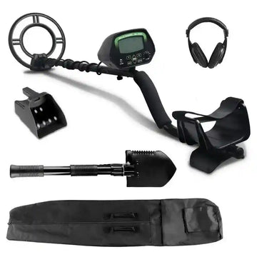 Deep Sensitive Metal Detector with LCD Shovel and Sand Scoop - Everything Caravans