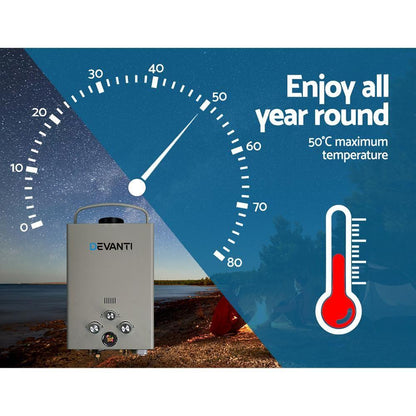 Gas Hot Water Heater Portable Shower Lpg - Everything Caravans