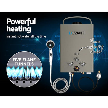 Gas Hot Water Heater Portable Shower Lpg - Everything Caravans