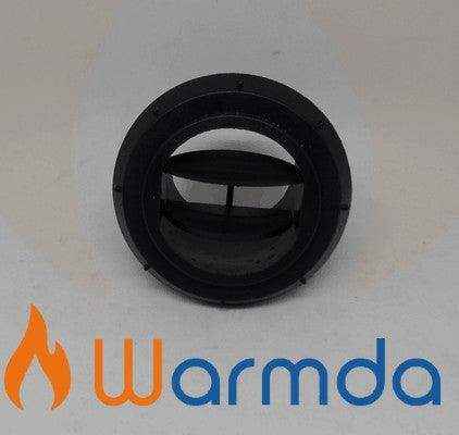 Directional Air Outlet - Closable - Aircon and Diesel Heaters 60-65mm Black - Everything Caravans