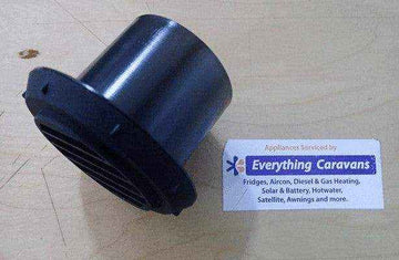 Directional Air Outlet - Non Closing Aircon and Diesel Heaters 60-65mm Black - Everything Caravans