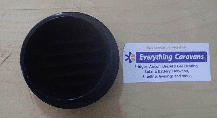 Directional Air Outlet - Non Closing Aircon and Diesel Heaters 60-65mm Black - Everything Caravans