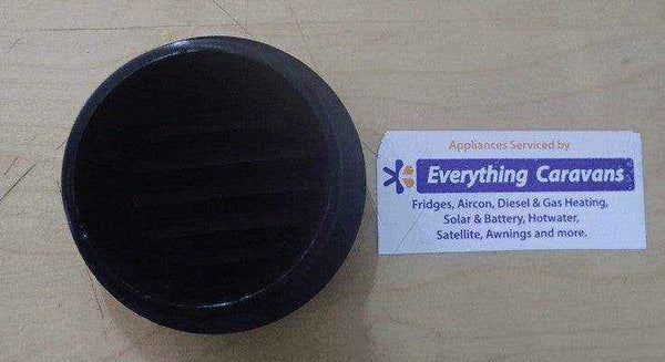 Directional Air Outlet - Non Closing Aircon and Diesel Heaters 60-65mm Black - Everything Caravans