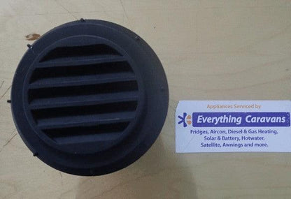 Directional Air Outlet - Non Closing Aircon and Diesel Heaters 60-65mm Black - Everything Caravans