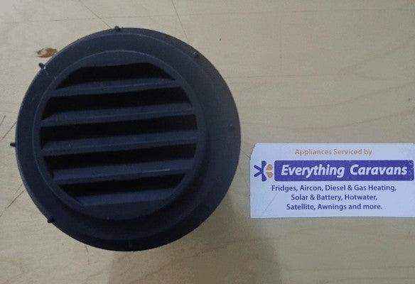 Directional Air Outlet - Non Closing Aircon and Diesel Heaters 60-65mm Black - Everything Caravans
