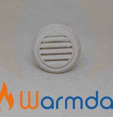 Directional Air Outlet - Aircon and Diesel Heaters 60-65mm White - Everything Caravans