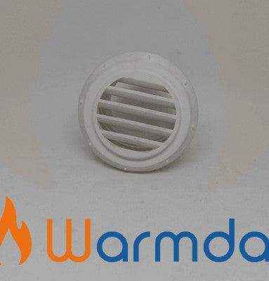 Directional Air Outlet - Aircon and Diesel Heaters 60-65mm White - Everything Caravans