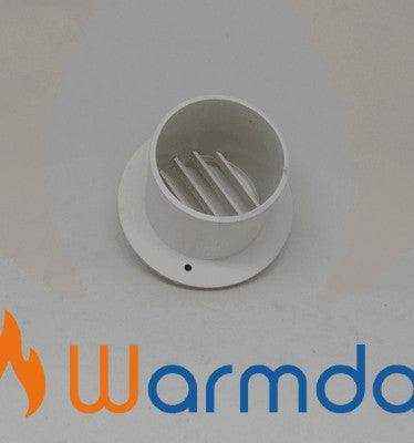 Directional Air Outlet - Aircon and Diesel Heaters 60-65mm White - Everything Caravans