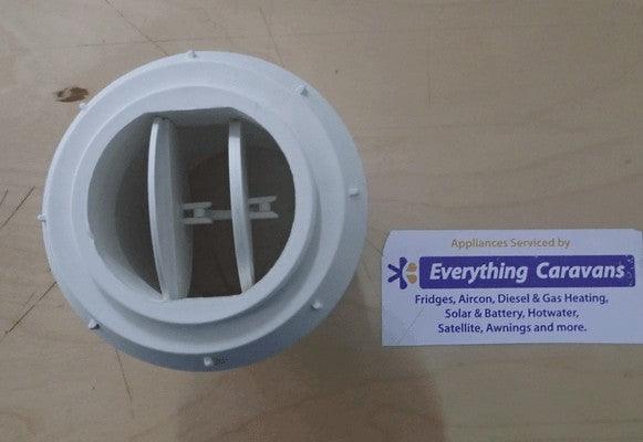 Directional Air Outlet - Closable Aircon and Diesel Heaters 60-65mm White - Everything Caravans