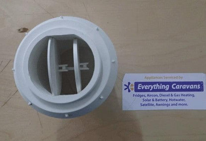 Directional Air Outlet - Closable Aircon and Diesel Heaters 60-65mm White - Everything Caravans
