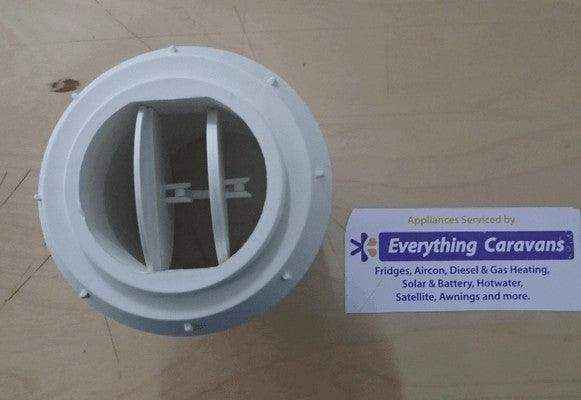 Directional Air Outlet - Closable Aircon and Diesel Heaters 60-65mm White - Everything Caravans