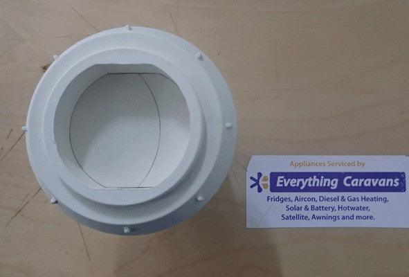 Directional Air Outlet - Closable Aircon and Diesel Heaters 60-65mm White - Everything Caravans