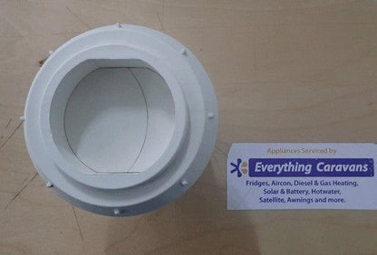 Directional Air Outlet - Closable Aircon and Diesel Heaters 60-65mm White - Everything Caravans