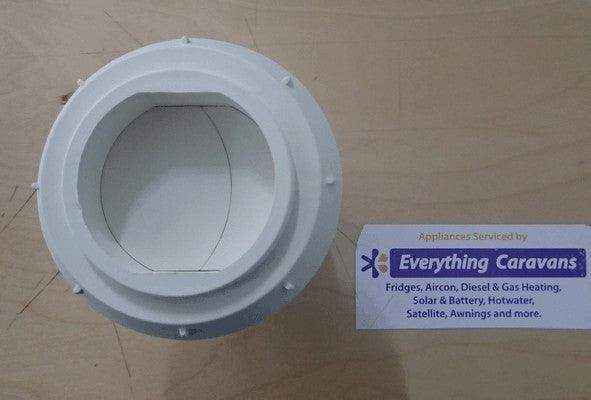 Directional Air Outlet - Closable Aircon and Diesel Heaters 60-65mm White - Everything Caravans