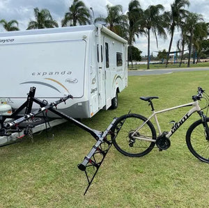Vertical bike best sale rack for rv