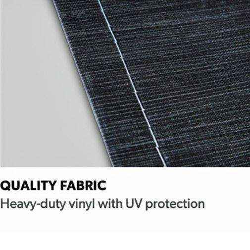 Dometic 8700 Awning 14" Charcoal Black - Roller Tube and Fabric Only - Everything Caravans