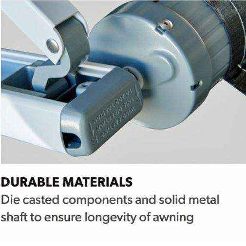 Dometic 8700 Awning 14" Charcoal Black - Roller Tube and Fabric Only - Everything Caravans