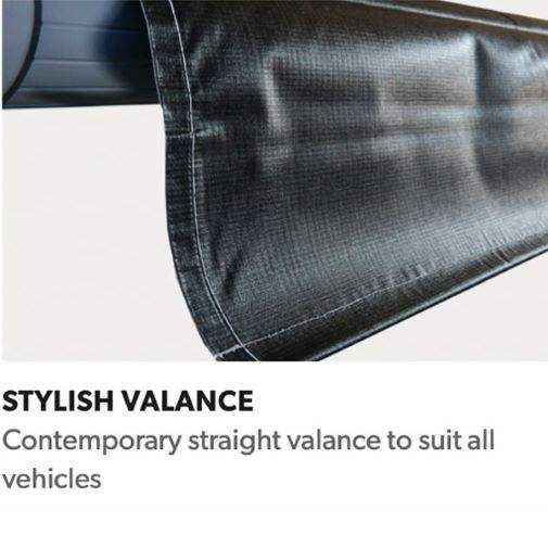 Dometic 8700 Awning 14" Charcoal Black - Roller Tube and Fabric Only - Everything Caravans