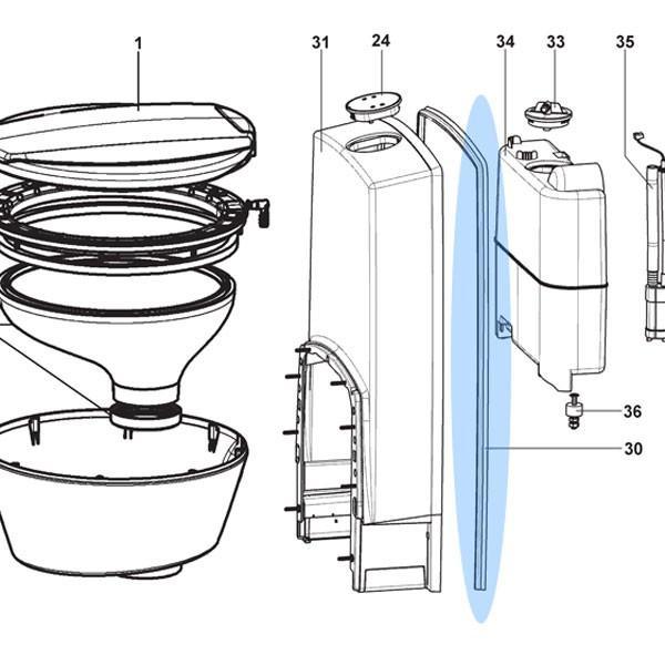 Dometic CTS Cassette Toilet Rear Housing Seal - Everything Caravans