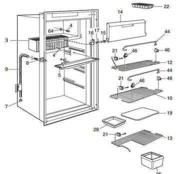 Dometic Electrolux Gas Fridge RM2453 RM2553 Draw for Lower Shelf - Everything Caravans