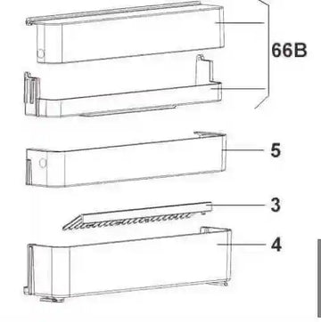 Dometic Lower Door Shelf RMD8551 RMD8501 RMD8555 - Everything Caravans