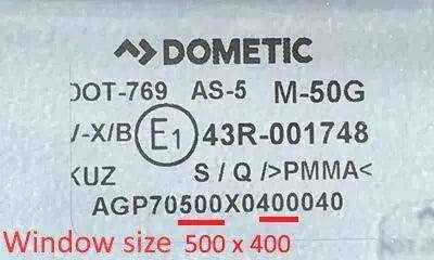 Dometic Seitz Tinted Window Blade - Suit S4 Window - Everything Caravans