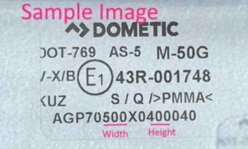 Dometic Sietz Window Stay (Pair) for 300mm High Windows - 4460000700 - Everything Caravans