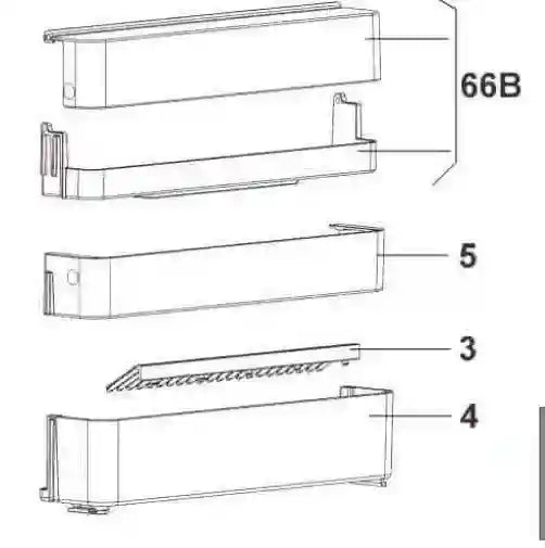 Dometic Upper Door Shelf RMD8551 RMD8501 RMD8555 - Everything Caravans