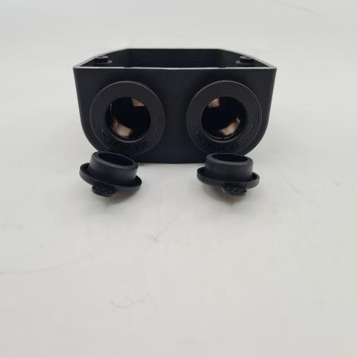 Twin Oulet External Mount 2 x 12volt Cigar Socket - Everything Caravans