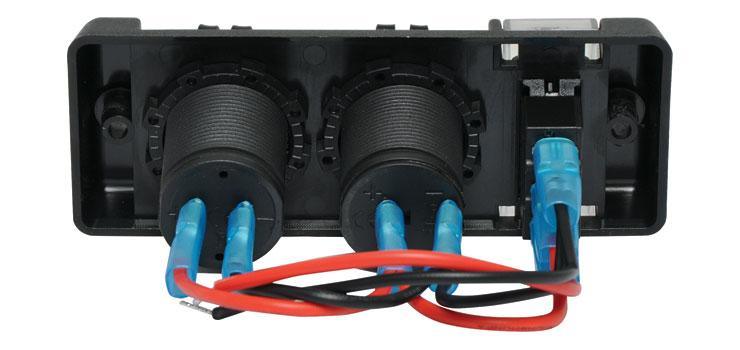 Dual USB and Car Accessory Flush Panel Mount - Everything Caravans