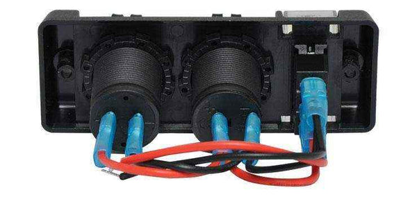 Dual USB and Car Accessory Flush Panel Mount - Everything Caravans