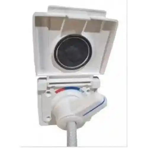 Ezy RV Exterior Shower Outlet White - Everything Caravans