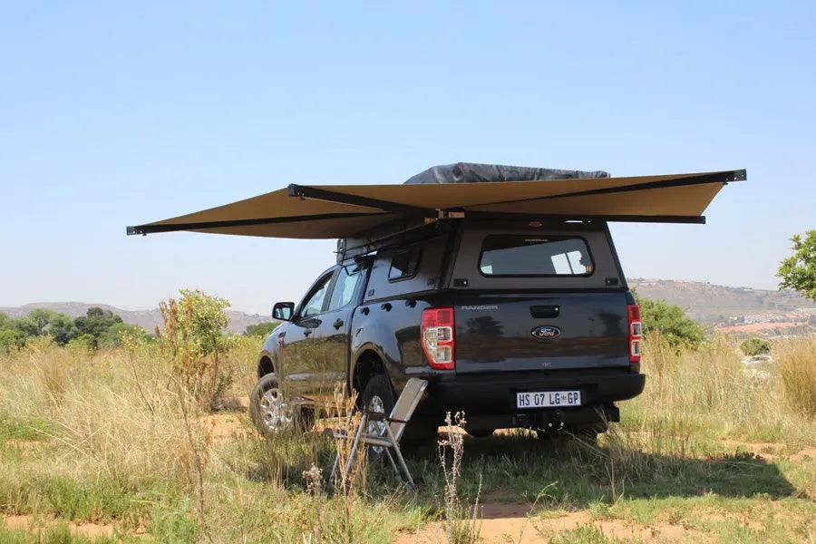 Eezi-Awn Bat 270 Awning Freestanding Left Side Mount Grey - Black Friday Sale - Everything Caravans