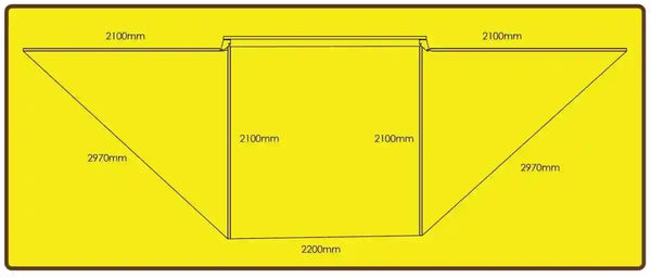 Eezi-Awn Dragonfly 180 Awning 2.3M Freestanding Left Side Mount Grey - Black Friday Sale - Everything Caravans