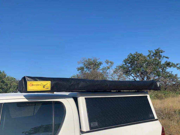 Eezi-Awn Dragonfly 180 Awning 2.3M Freestanding Left Side Mount Grey - Black Friday Sale - Everything Caravans