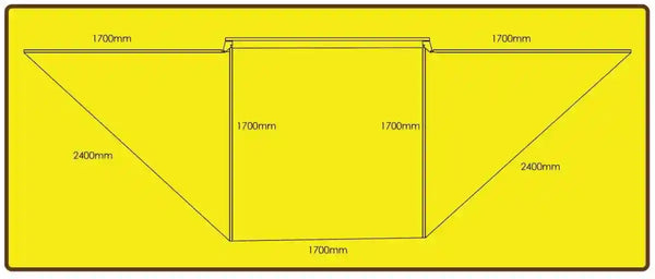 Eezi-Awn Dragonfly Mini 180 Awning 1.9M Freestanding Left Side Mount Grey - Black Friday Sale - Everything Caravans