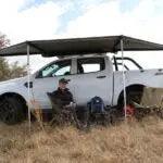 Eezi-Awn Dragonfly Mini 180 Awning 1.9M Freestanding Left Side Mount Grey - Black Friday Sale - Everything Caravans