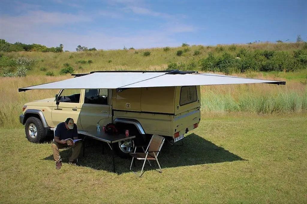 Eezi-Awn Manta 270 Awning Freestanding Left Side Mount Grey - Black Friday Sale - Everything Caravans
