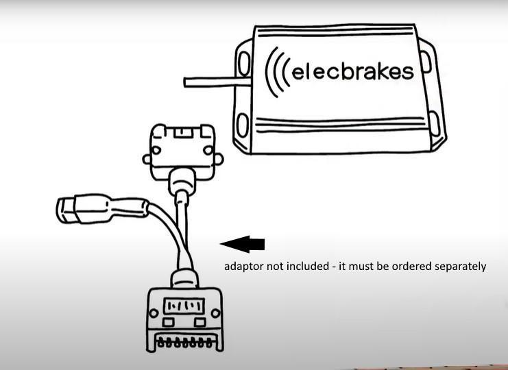 Elecbrakes Portable Electric Brake Controller for Caravan no wiring