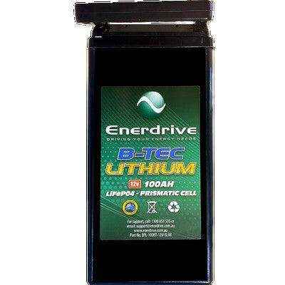 Enerdrive B-Tec Lifep04 12v 100Ah Slimline Lithium Battery - Everything Caravans