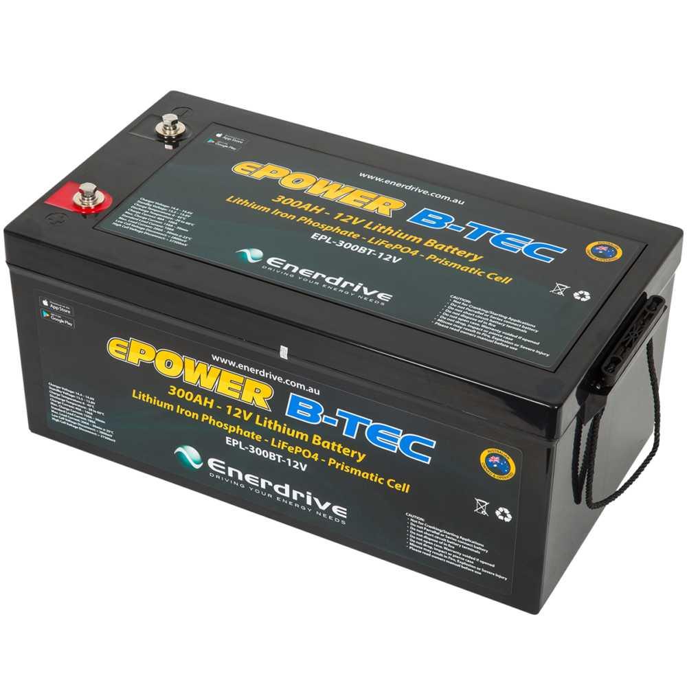Enerdrive B-Tec 12v 300Ah G2 Lithium Battery - Everything Caravans