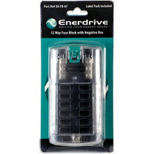 Enerdrive Blade Fuse Block – 12 Way with Negative Busbar - Everything Caravans