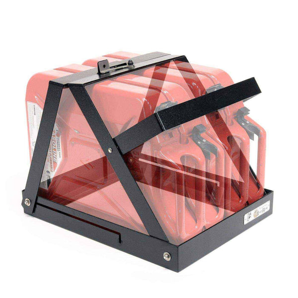 Eezi-Awn Jerry Can Holder Double Stores 2 Jerry Cans Folds Flat within Itself - Black Friday Sale - Everything Caravans