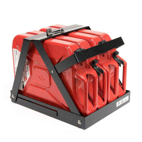 Eezi-Awn Jerry Can Holder Double Stores 2 Jerry Cans Folds Flat within Itself - Black Friday Sale - Everything Caravans