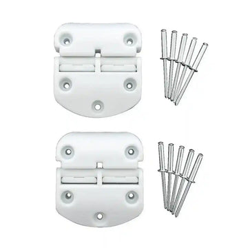 Evakool infinity Hinge White (2 Pack) - Everything Caravans