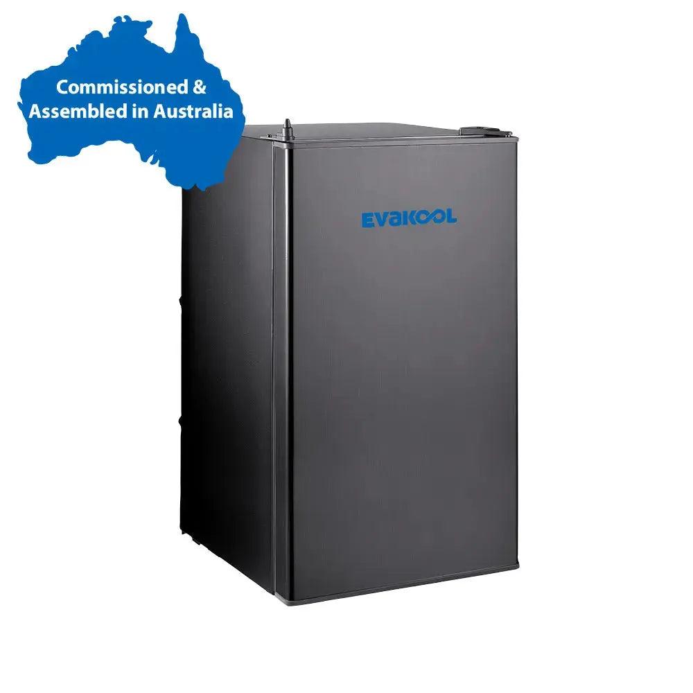 Evakool 110L Platinum Upright Fridge Freezer Black Assembled in Aust
