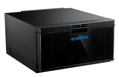Evakool 40L Platinum Drawer Fridge Freezer Black - Everything Caravans