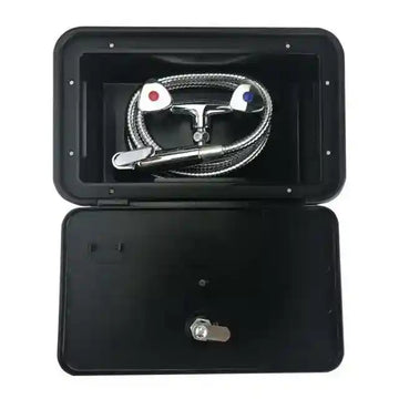 Exterior Recessed Shower Box Black Caravan Camper Motorhome - Everything Caravans
